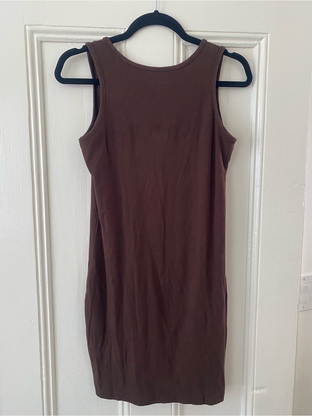Scoop Neck Tank Dress - Brown - Picture 3 of 4